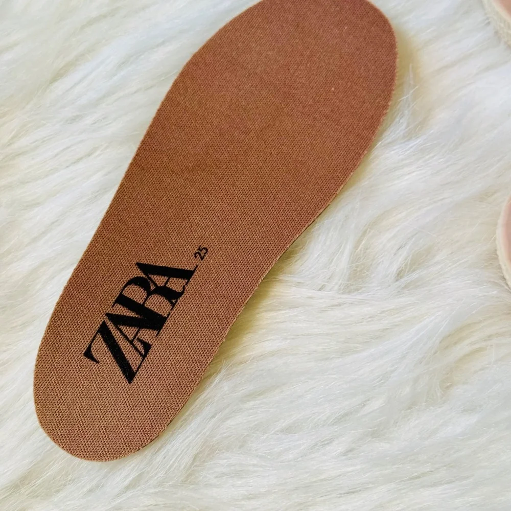 Zara Kids‎ Rubber Chelsea Rain Boots Blush Pink with cream details Size 25